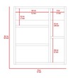 Tuhome Furniture Labelle Medicine Cabinet With Mirror Engineered Wood in Black