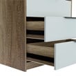 Tuhome Furniture Kaia 3 Drawer Dresser Engineered Wood Dressers in Multi-color
