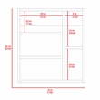 Tuhome Furniture Labelle Medicine Cabinet with Mirror- Mirrored - Engineered Wood