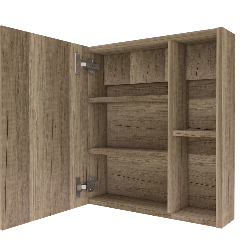 Tuhome Labelle Medicine Cabinet with Mirror- Mirrored - Engineered Wood