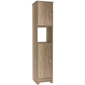 TUHOME Ibis Linen Cabinet  Engineered Wood Storage Cabinets in  Beige