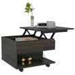 TUHOME Luanda Lift Top Coffee Table Engineered Wood Coffee Tables in  Brown