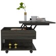 Tuhome Furniture Luanda Lift Top Coffee Table Engineered Wood Coffee Tables in Brown