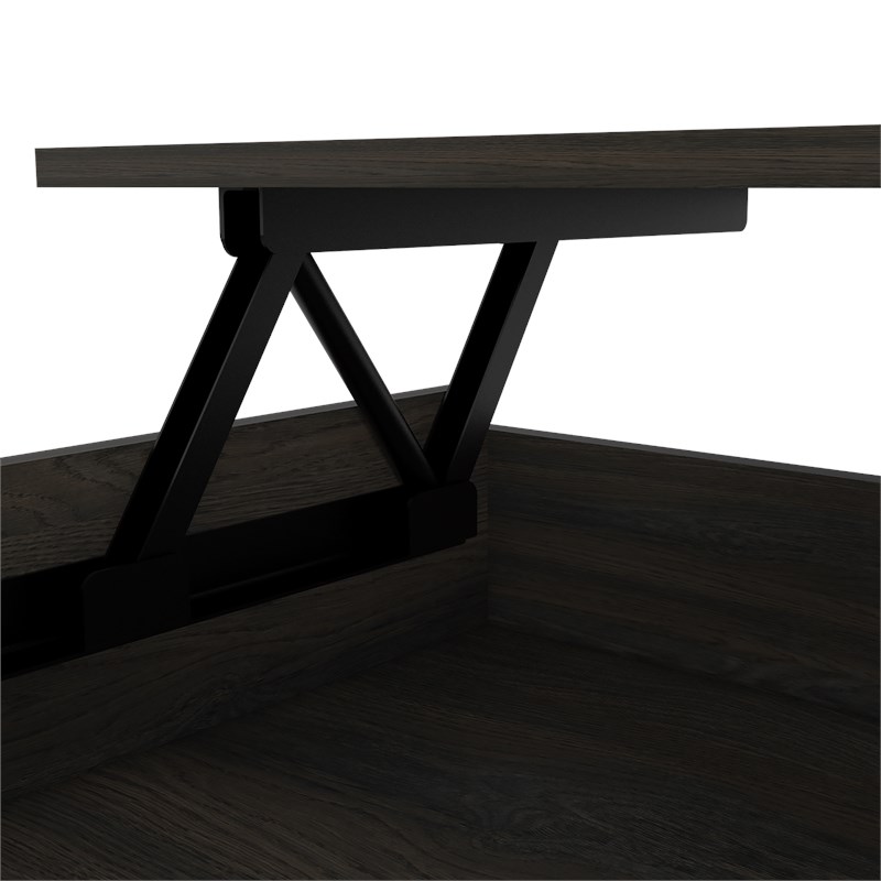 TUHOME Luanda Lift Top Coffee Table Engineered Wood Coffee Tables in  Brown