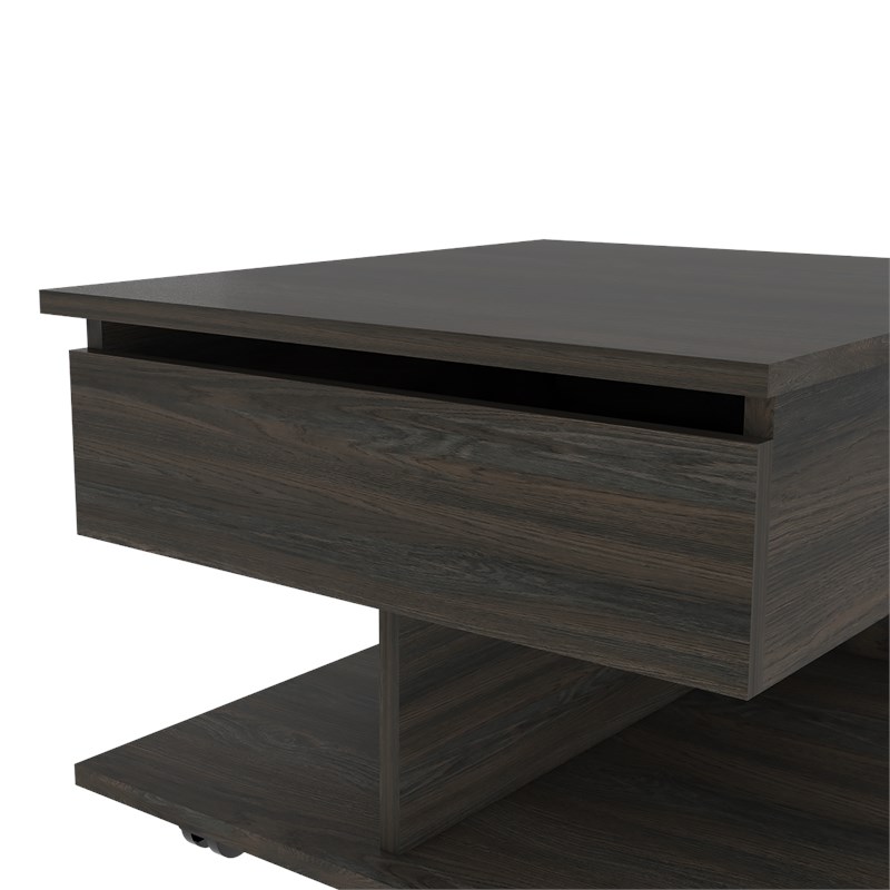 TUHOME Luanda Lift Top Coffee Table Engineered Wood Coffee Tables in  Brown