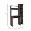 Tuhome Furniture Versalles Desk Engineered Wood Desks in Gray