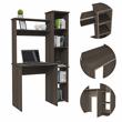 Tuhome Furniture Versalles Desk Engineered Wood Desks in Gray