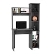Tuhome Furniture Versalles Desk Engineered Wood Desks in Gray