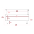 TUHOME Gambia Lift Top Coffee Table Engineered Wood Coffee Tables in White