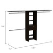 Tuhome Black Modern Engineered Wood Plego 70