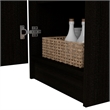 TUHOME Belleria Pantry Engineered Wood Pantries in  Black