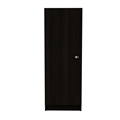 TUHOME Belleria Pantry Engineered Wood Pantries in  Black