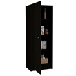TUHOME Belleria Pantry Engineered Wood Pantries in  Black