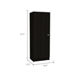 TUHOME Belleria Pantry Engineered Wood Pantries in  Black