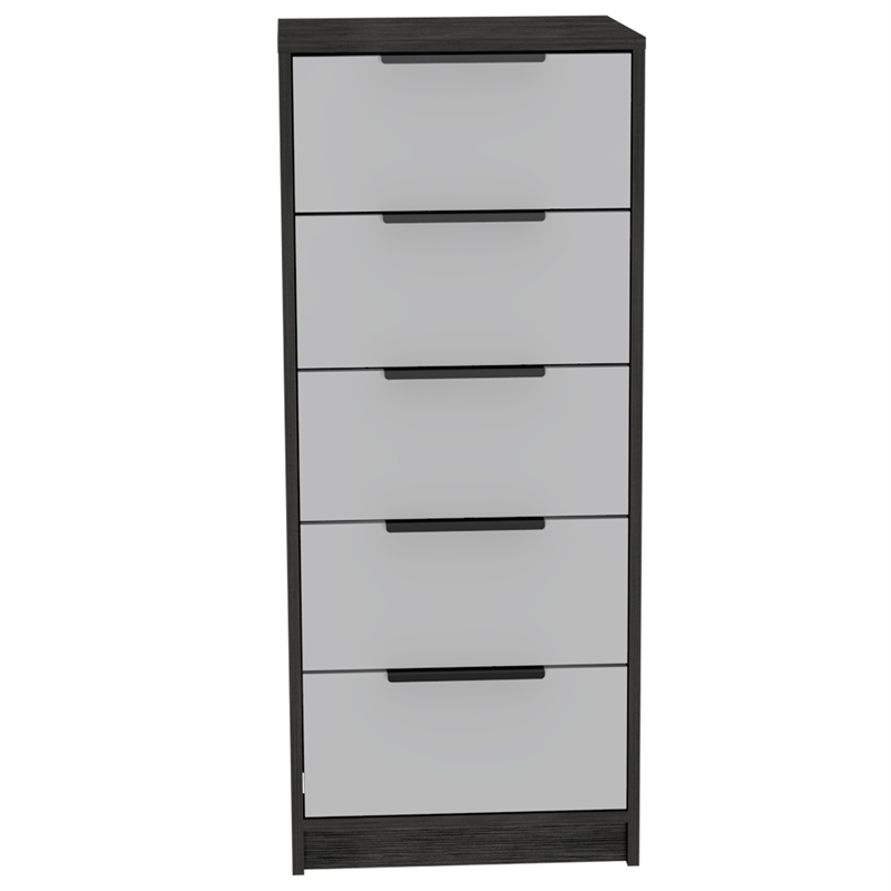 TUHOME Kaia 5 Drawer Dresser  Engineered Wood Dressers in  Multi-Color