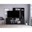 TUHOME Kava Entertainment Center  Engineered Wood  in  Black