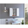 TUHOME Artemisa Medicine Cabinet Engineered Wood Medicine Cabinets in  White