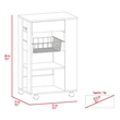 TUHOME Blosson Kitchen Cart  Engineered Wood Kitchen Carts in  Multi-color