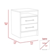 Tuhome Furniture Eter Nightstand Engineered Wood Nightstands in Multi-color