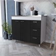 TUHOME Ferretti Base Cabinet  Engineered Wood Cabinets in  Multi-color