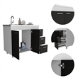 TUHOME Ferretti Base Cabinet  Engineered Wood Cabinets in  Multi-color
