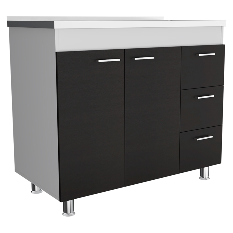 TUHOME Ferretti Base Cabinet  Engineered Wood Cabinets in  Multi-color