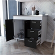 TUHOME Ferretti Base Cabinet  Engineered Wood Cabinets in  Multi-color