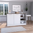 TUHOME Ginger Kitchen Island Engineered Wood Kitchen Islands in  Multi-color