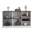 TUHOME Ginger Kitchen Island Engineered Wood Kitchen Islands in  Multi-color
