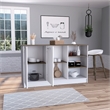 TUHOME Ginger Kitchen Island Engineered Wood Kitchen Islands in  Multi-color