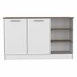 TUHOME Ginger Kitchen Island Engineered Wood Kitchen Islands in  Multi-color