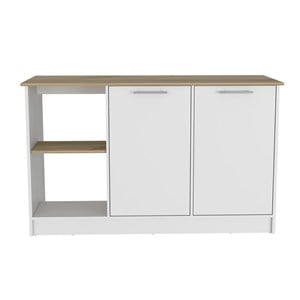 TUHOME Juniper Kitchen Island  Engineered Wood Kitchen Islands in  Multi-color