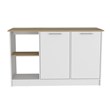 TUHOME Juniper Kitchen Island  Engineered Wood Kitchen Islands in  Multi-color