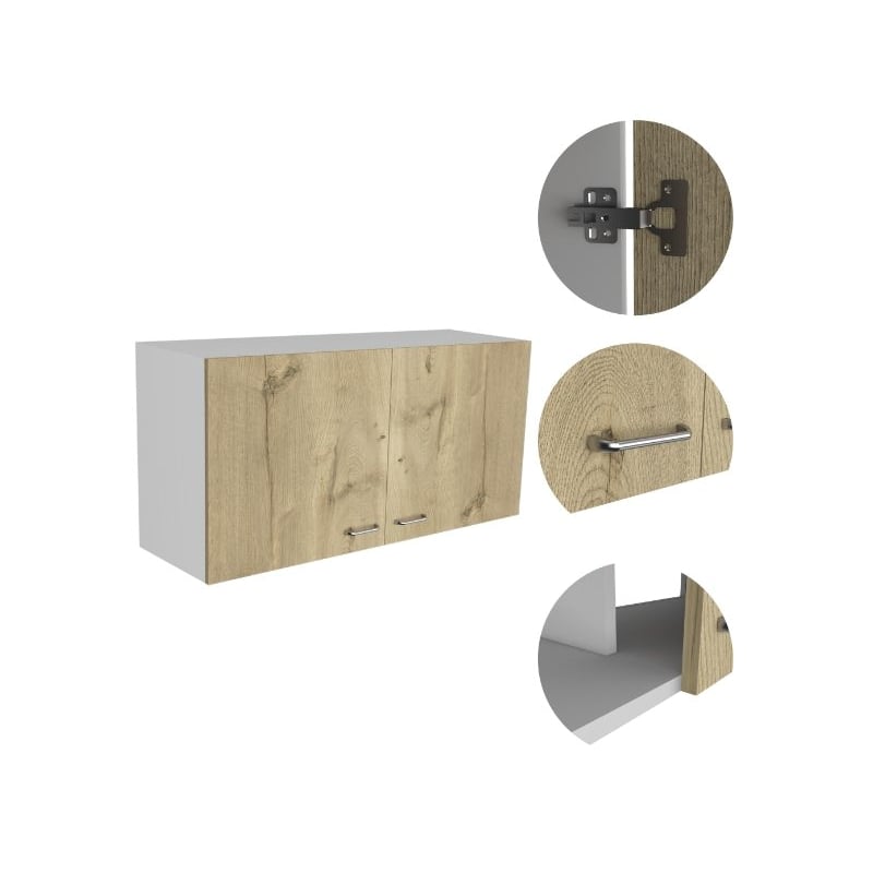 TUHOME Napoles Wall Cabinet - Multi-Color - Material Engineered Wood