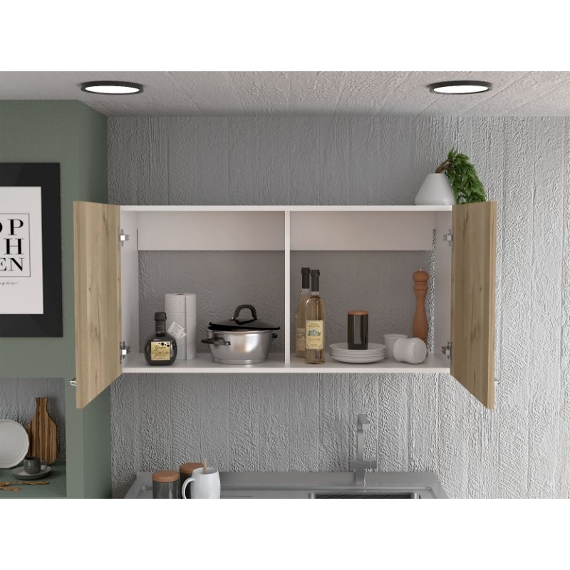 TUHOME Napoles Wall Cabinet - Multi-Color - Material Engineered Wood