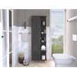 TUHOME Urano Linen Cabinet - Ash Engineered Wood - For Bathroom
