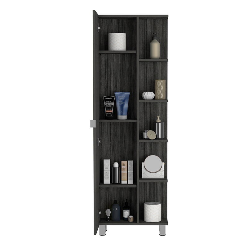 TUHOME Urano Linen Cabinet - Ash Engineered Wood - For Bathroom