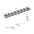 TUHOME  silver Finger Pull Handle For Home  4- 5/16 