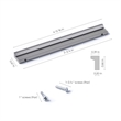 TUHOME  silver Finger Pull Handle For Home  4- 5/16 