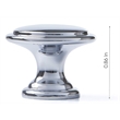 TUHOME silver metal Mushroom Cabinet Hardware Knob Diameter 1-1/8 Inch Set Of 20