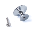 TUHOME silver metal Mushroom Cabinet Hardware Knob Diameter 1-1/8 Inch Set Of 20