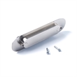 TUHOME  Silver stainless Steel Recessed Oval Flush Pulls   6