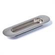 TUHOME  Silver stainless Steel Recessed Oval Flush Pulls   6