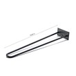 TUHOME 19.7 inches Black stainless steel Hairpin Legs                 (Set Of 4)