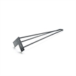 TUHOME 28 inches Black stainless steel Hairpin Legs                  (Set Of 4)