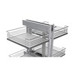 TUHOME Stainless steel Blind Corner Cabinet Organizer Silver
