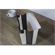 TUHOME White Plastic Mini Trash Can For Kitchen Garbage Bin 1.6 Gallon X1Un