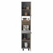 TUHOME Hasselt Kitchen Pantry Light Pine (beige)/White Engineered Wood