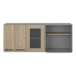 TUHOME Hasselt Wall Cabinet Light Pine (beige) Engineered Wood