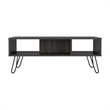 Vassel  2 Piece Living Room Set  Bar Cart  and Coffee Table  Black Espresso